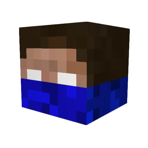 uriangame Minecraft avatar head, 3D render