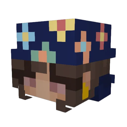 urikia Minecraft avatar head, 3D render