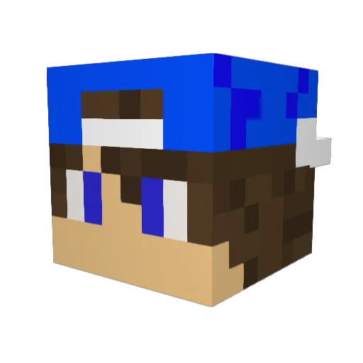 urimo14 Minecraft avatar head, 3D render