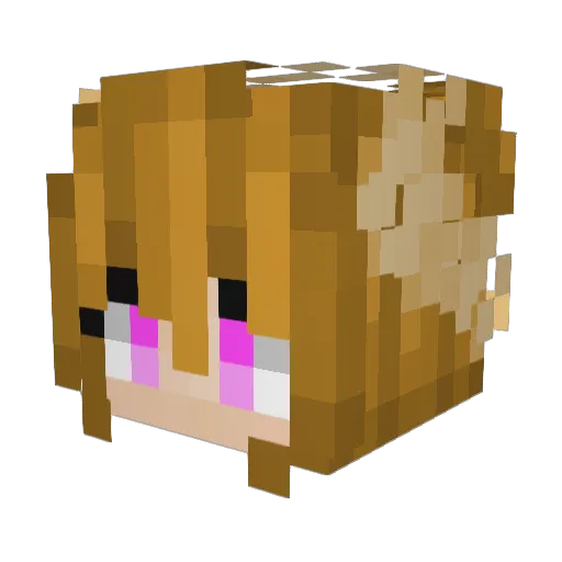 uritan42 Minecraft avatar head, 3D render