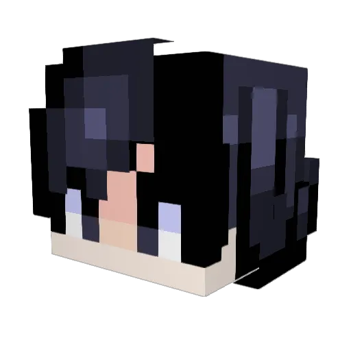 uriya Minecraft avatar head, 3D render