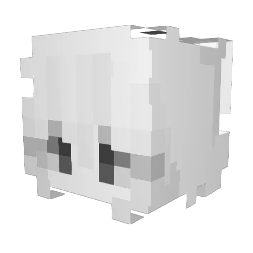 urkichi Minecraft avatar head, 3D render