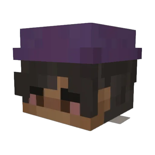 urlocalmess Minecraft avatar head, 3D render