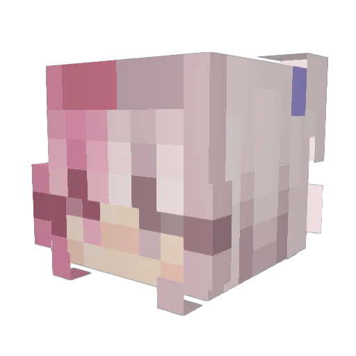 urlovelystar Minecraft avatar head, 3D render