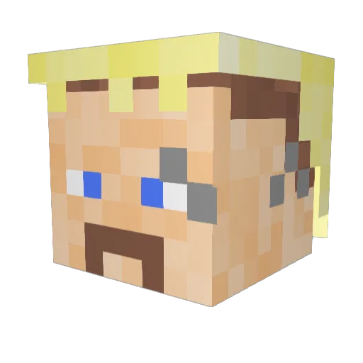 urmumsfavorite Minecraft avatar head, 3D render