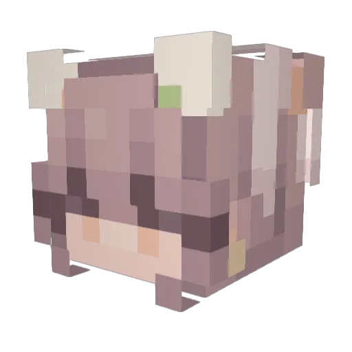 urmyfavorite Minecraft avatar head, 3D render