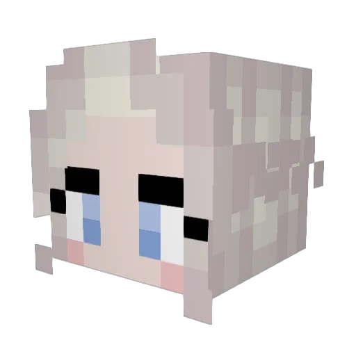urn123 Minecraft avatar head, 3D render