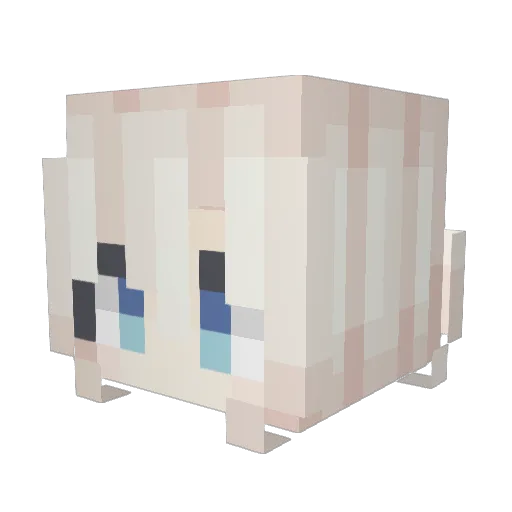 urnotmelol Minecraft avatar head, 3D render