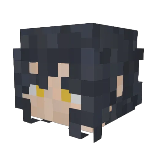 uroichi Minecraft avatar head, 3D render