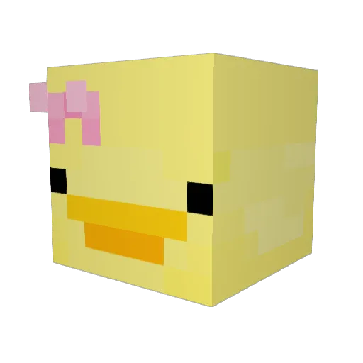 uroriginal_ Minecraft avatar head, 3D render