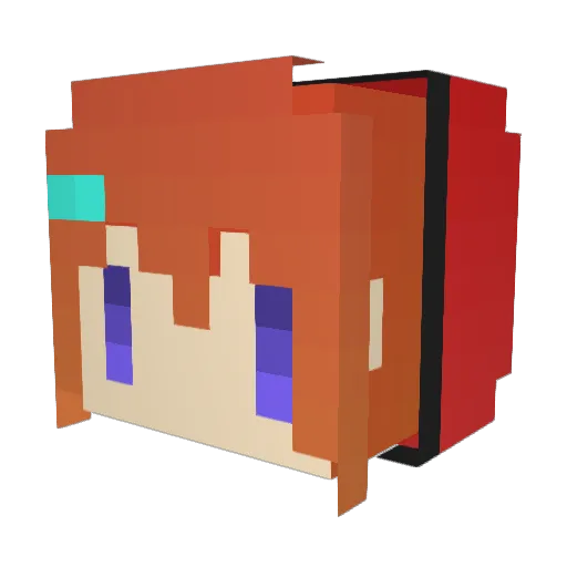 urotan1250 Minecraft avatar head, 3D render