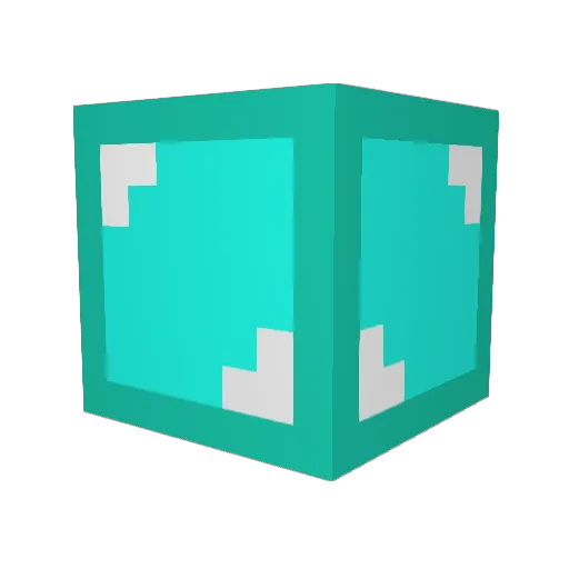 urpabo Minecraft avatar head, 3D render
