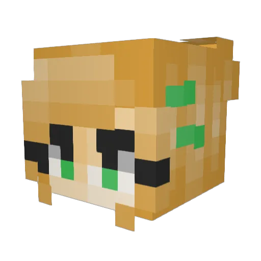 urpapidotcom Minecraft avatar head, 3D render