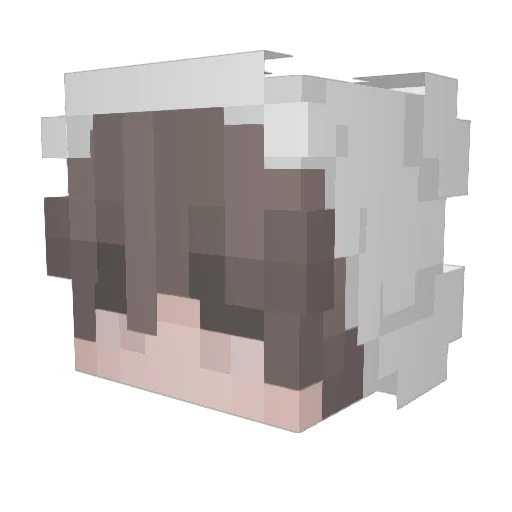 urselling Minecraft avatar head, 3D render