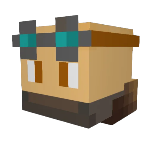 ursineus Minecraft avatar head, 3D render