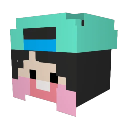 urstory3 Minecraft avatar head, 3D render