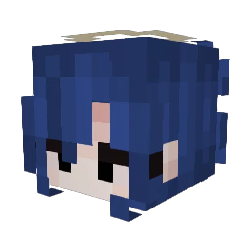 urstrulyvern Minecraft avatar head, 3D render