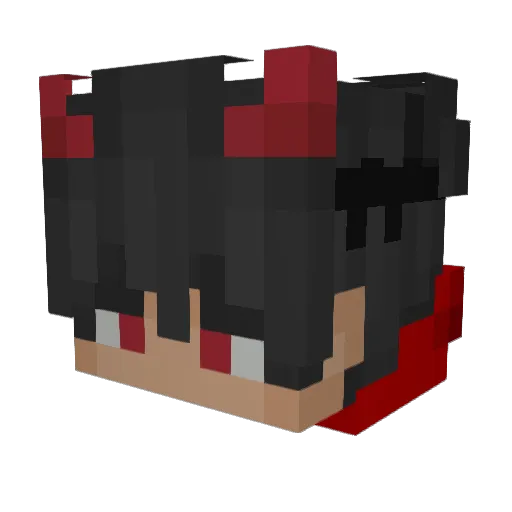 urtamas Minecraft avatar head, 3D render