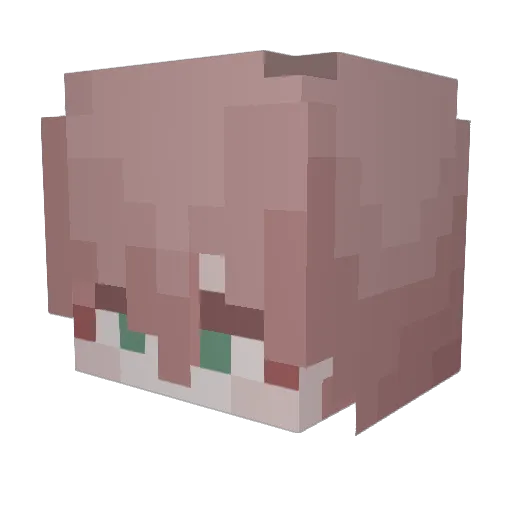 uru66 Minecraft avatar head, 3D render
