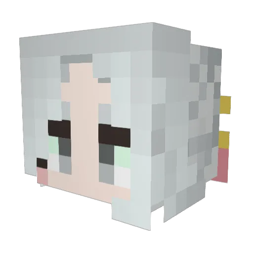 uru_3 Minecraft avatar head, 3D render