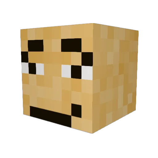 uruguay1987 Minecraft avatar head, 3D render