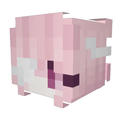 uruma3 Minecraft avatar head, 3D render