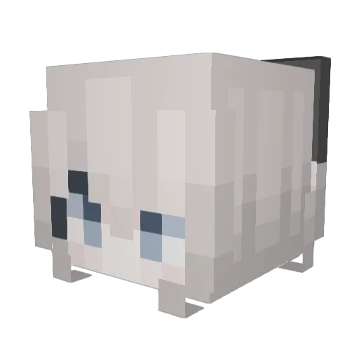 urumarine Minecraft avatar head, 3D render