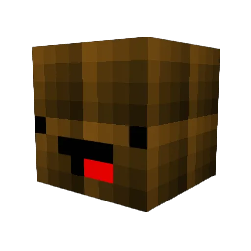 urupen Minecraft avatar head, 3D render