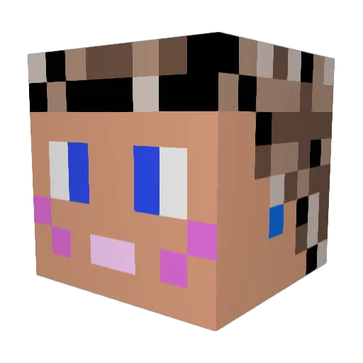 uruschigug11 Minecraft avatar head, 3D render