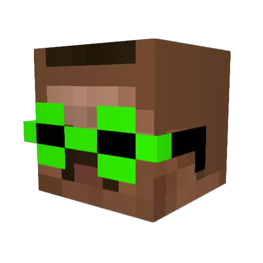 urwinlight Minecraft avatar head, 3D render