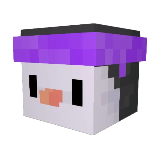us3f Minecraft avatar head, 3D render