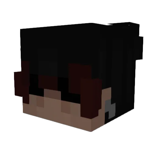 usagi_0 Minecraft avatar head, 3D render