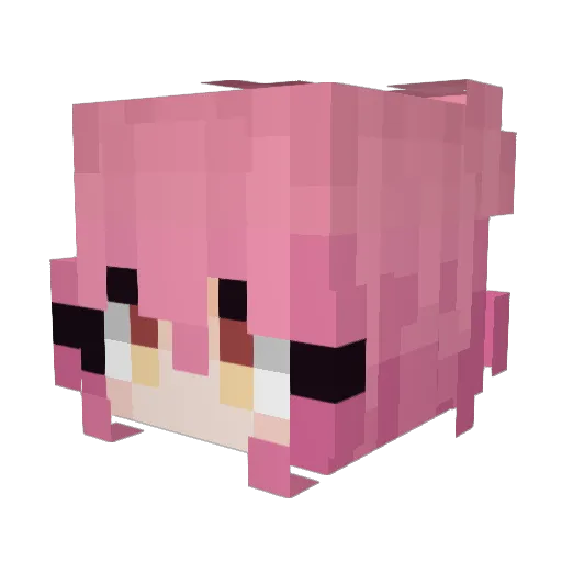 usagifan Minecraft avatar head, 3D render