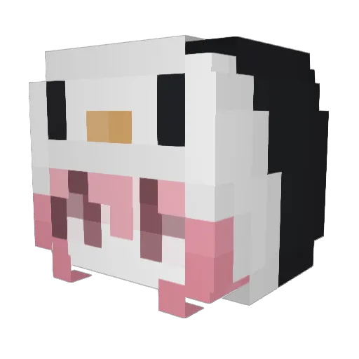 usagin20 Minecraft avatar head, 3D render