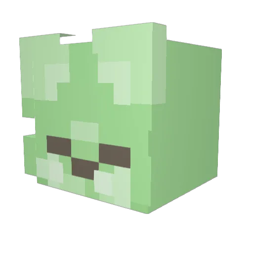 usagisaan Minecraft avatar head, 3D render