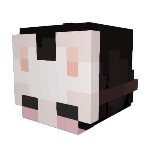 usagiusagiii Minecraft avatar head, 3D render