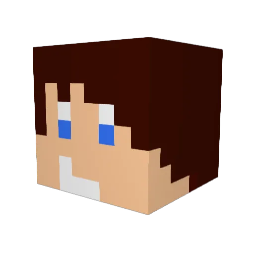 usainf Minecraft avatar head, 3D render