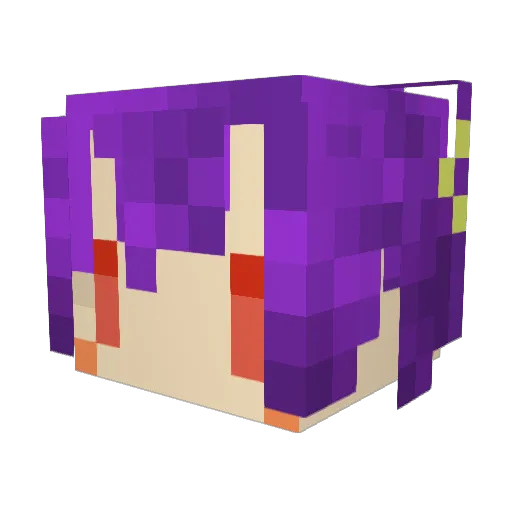 usami001 Minecraft avatar head, 3D render