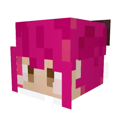 usanyann Minecraft avatar head, 3D render