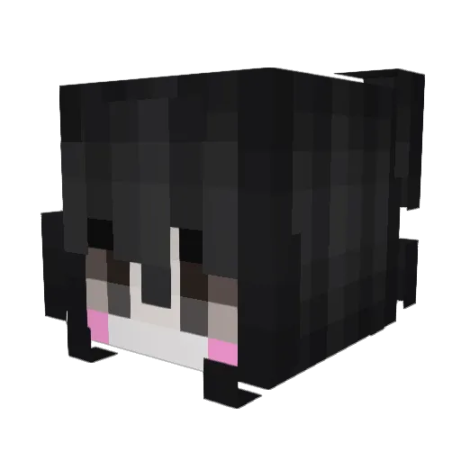 uschi Minecraft avatar head, 3D render
