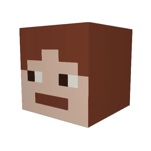 uselessbagel45 Minecraft avatar head, 3D render