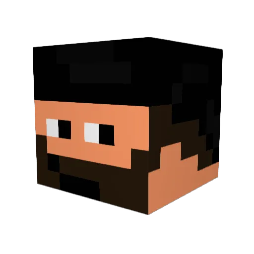 uselessfuse Minecraft avatar head, 3D render