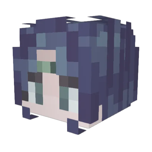 uselesspro Minecraft avatar head, 3D render