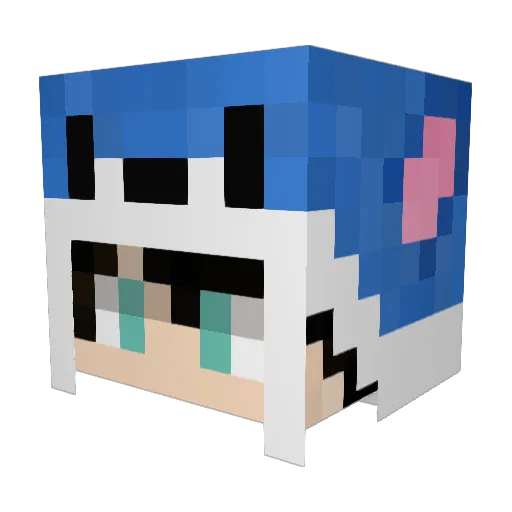 user1afa Minecraft avatar head, 3D render