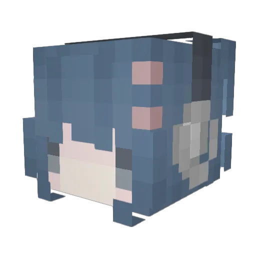 user21122024 Minecraft avatar head, 3D render