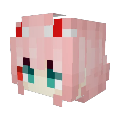 user21746481 Minecraft avatar head, 3D render