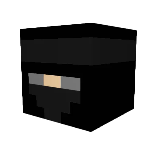 user374067 Minecraft avatar head, 3D render