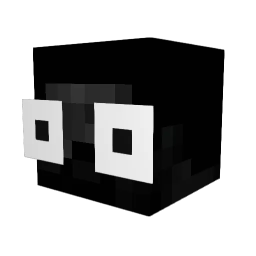 user41351 Minecraft avatar head, 3D render
