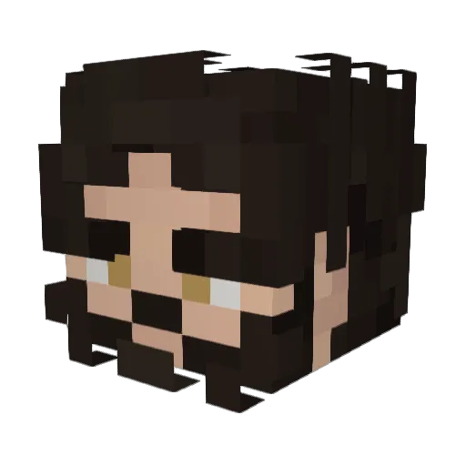 user60 Minecraft avatar head, 3D render