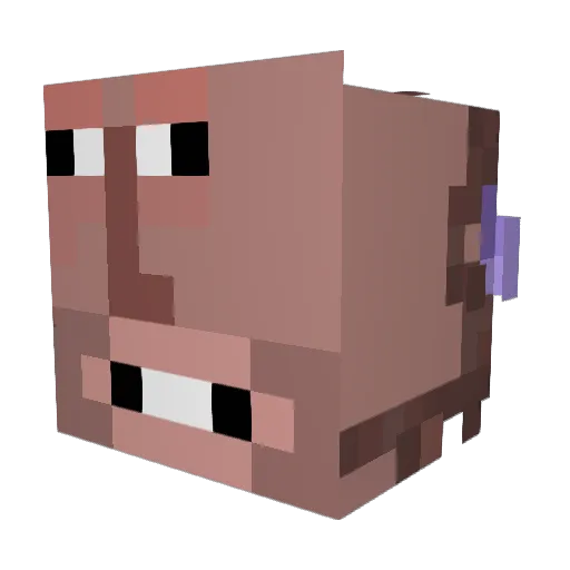 user_7100 Minecraft avatar head, 3D render